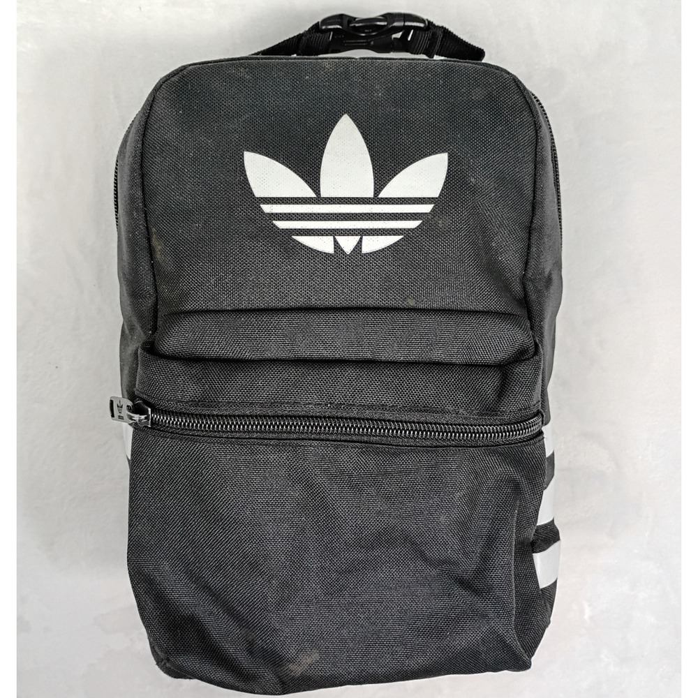 Adidas Originals‎ Trefoil Insulated Lunch Bag Black White 3-Stripe Buckle Handle